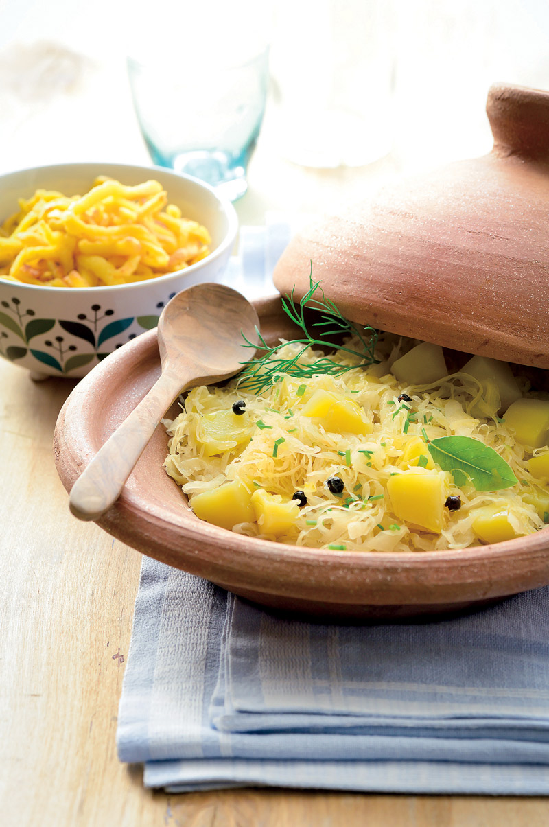 Tajine mit Sauerkraut