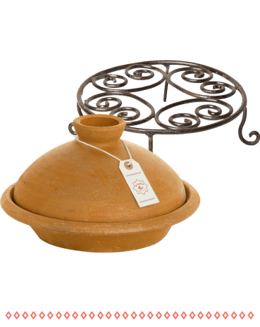 Tajine T4 mit Metall-Untersetzer